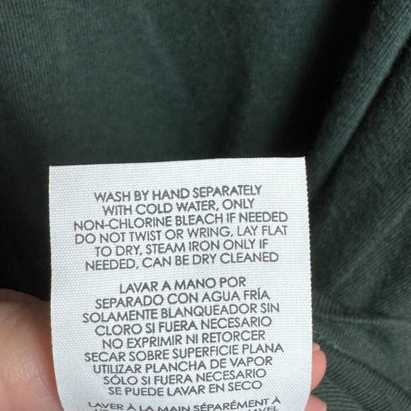 Womens Cabi S Oversized Green V-Neck Long Sleeve Tunic Top Women's Relaxed Fit - Picture 4 of 6